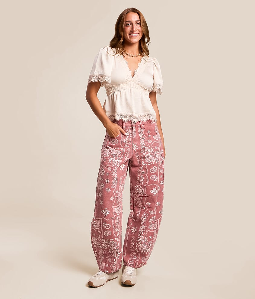Paisley Barrel Pant