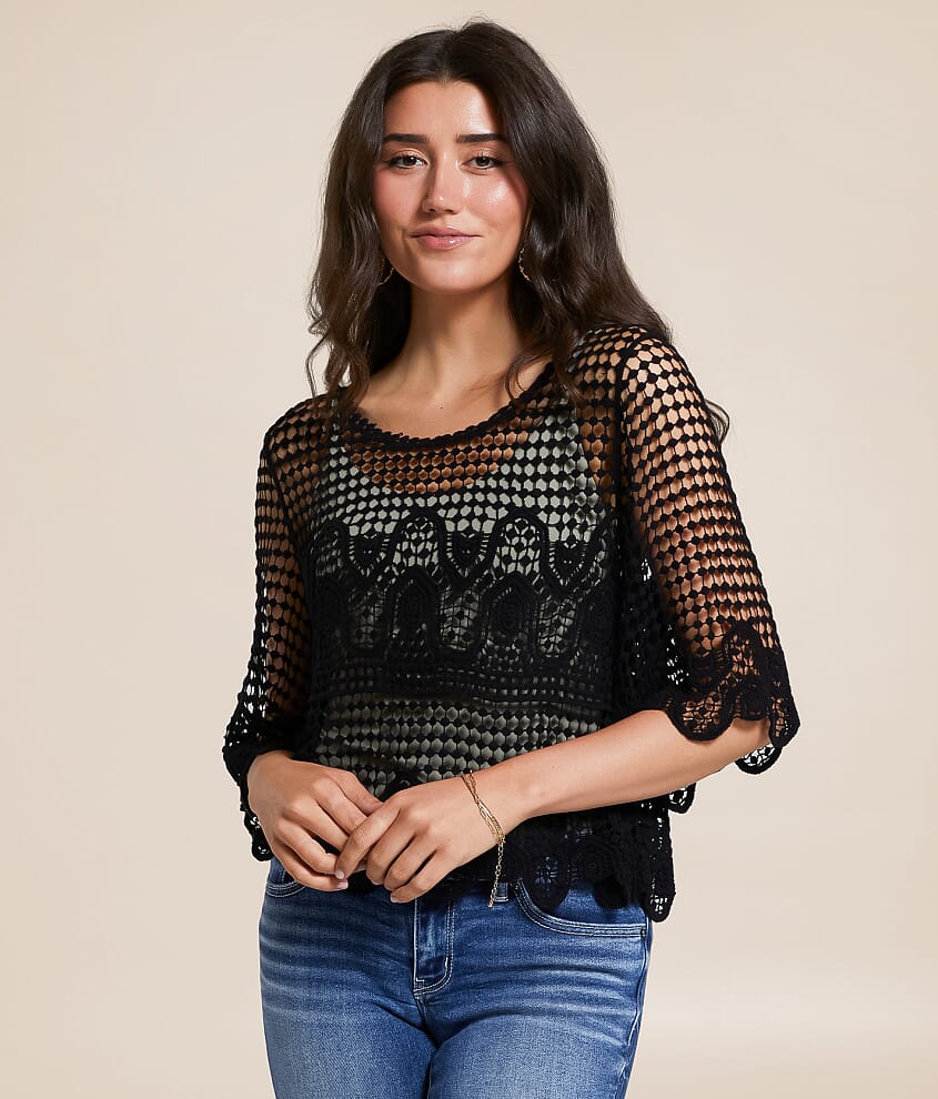 Boxy Crochet Top - thumbnail 2