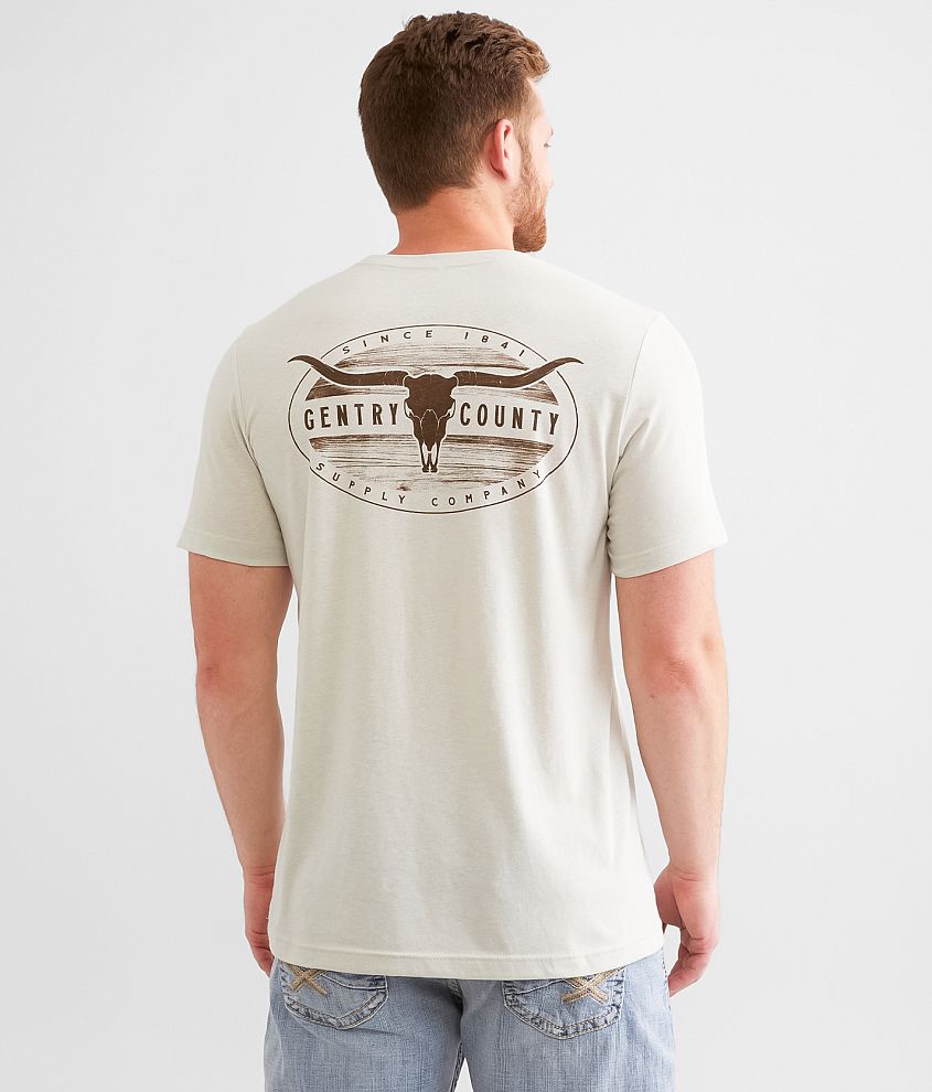 Gentry County Wooden T-Shirt front view