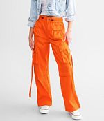 Vibrant M.I.U. Wide Leg Cargo Pant - Women's Pants in Orange