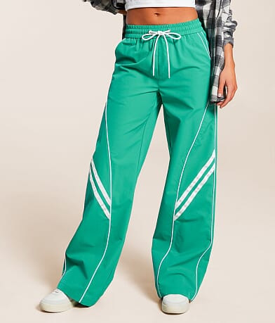 Vibrant M.I.U. Retro Striped Stretch Track Pant front view