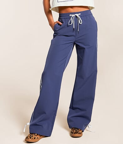 Vibrant M.I.U. Striped Stretch Track Pant front view