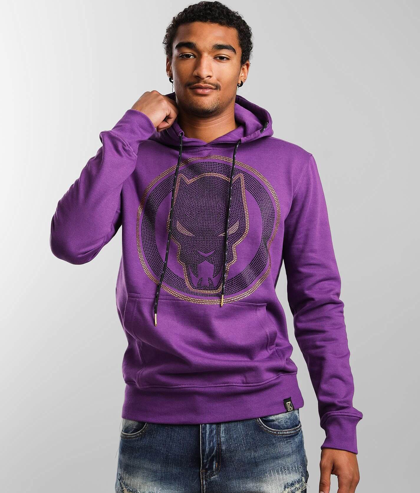 deKryptic Marvel Black Panther Hooded Sweatshirt - Men's Sweatshirts in  Purple | Buckle