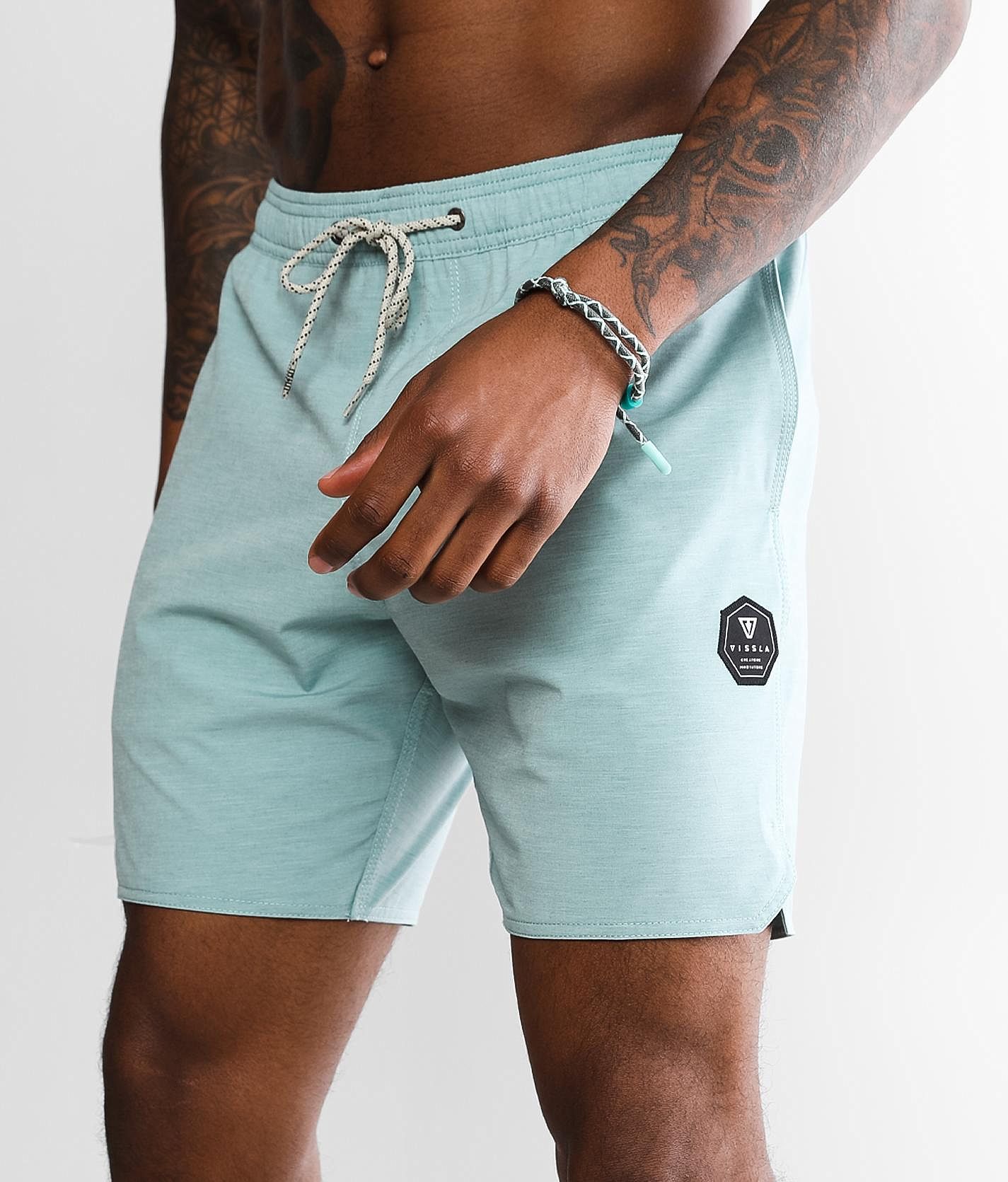 Vissla Breakers Stretch Swim Trunks - Men's Swimwear in Jade