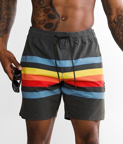 Vissla Fist Bump Stretch Swim Trunks front view
