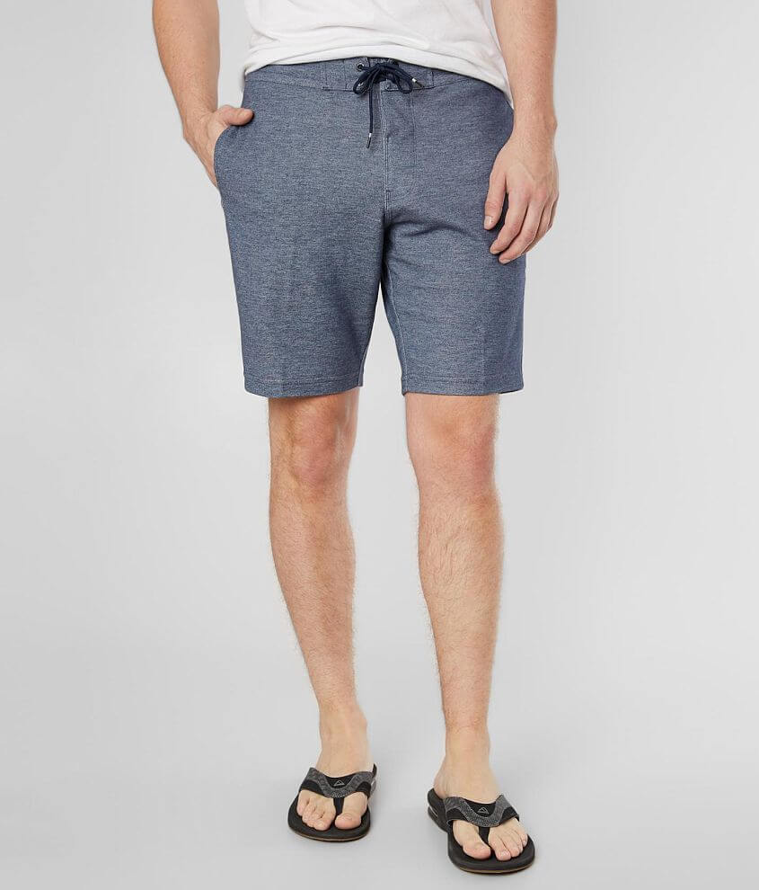 Vissla Sofa Surfer Knit Short Men's Shorts in Navy Heather Buckle