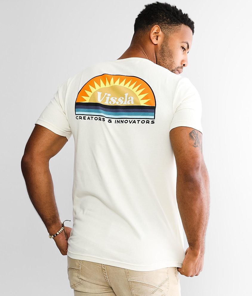 Vissla Sunset T-Shirt - Men's T-Shirts in Bone | Buckle