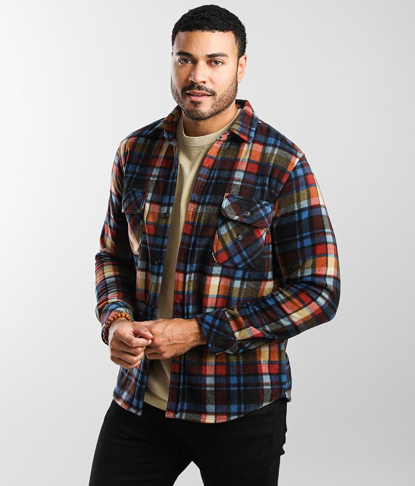 Vissla Cozy Polar Flannel Shirt front view