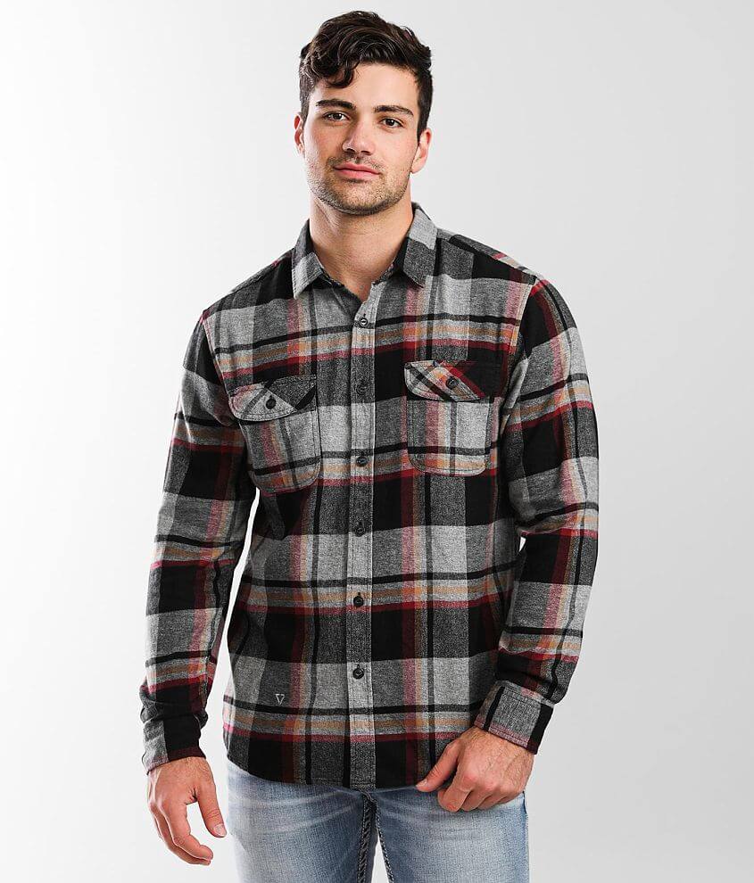 Vissla Central Coast Flannel Shirt - Men's Shirts in Charcoal | Buckle