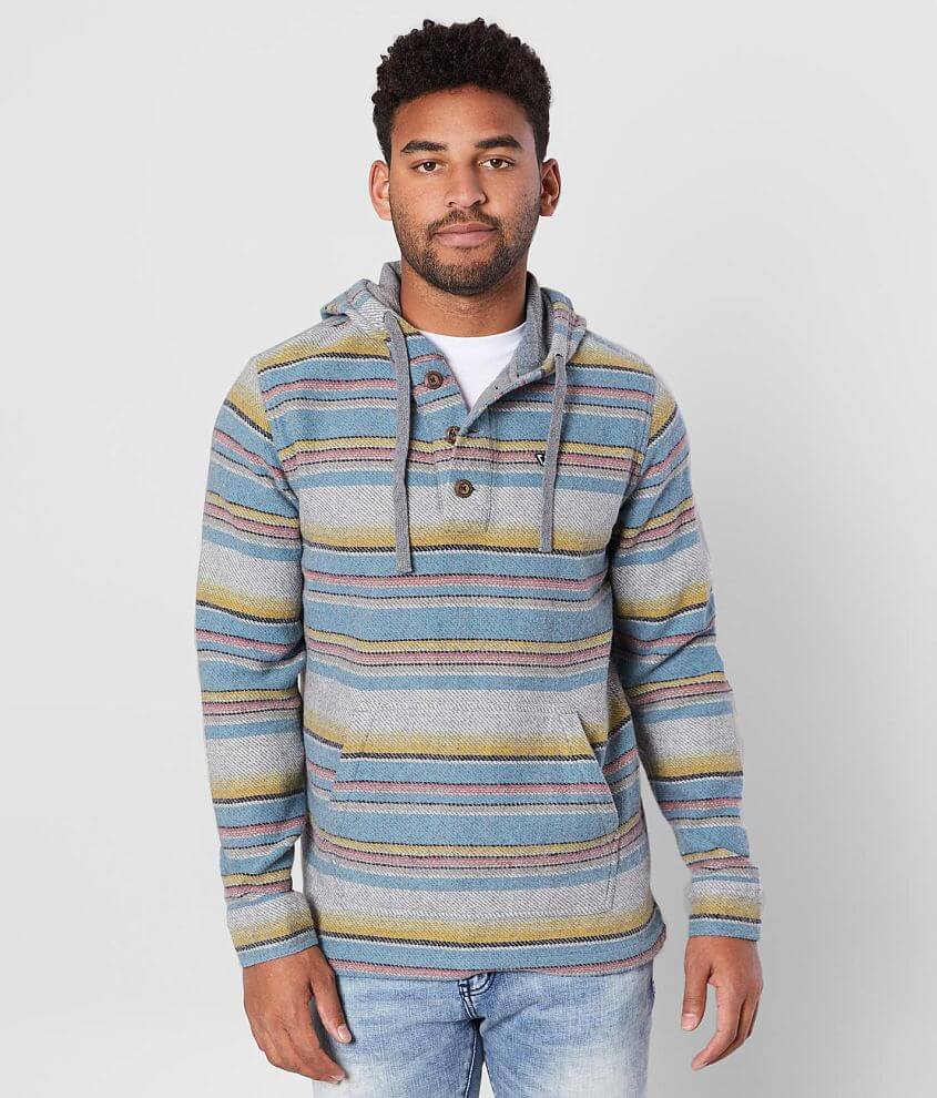 Vissla Carbillo Henley Hoodie - Men's Sweatshirts in Grey Heather | Buckle