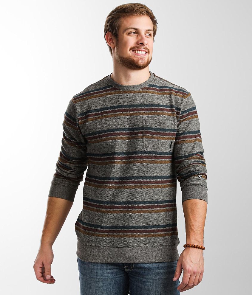 Vissla Quiver Striped Pullover front view