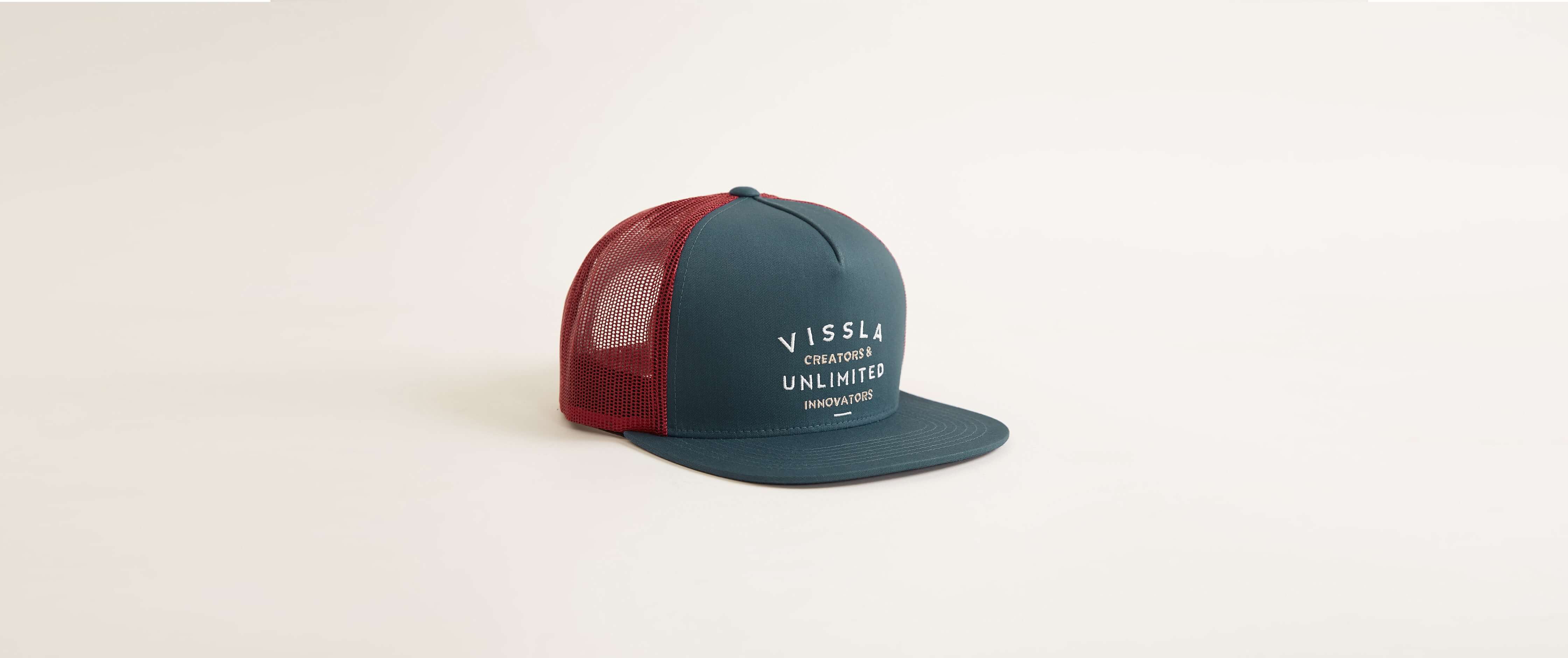 Vissla Unlimited Trucker Hat Men's Hats in Slate Buckle