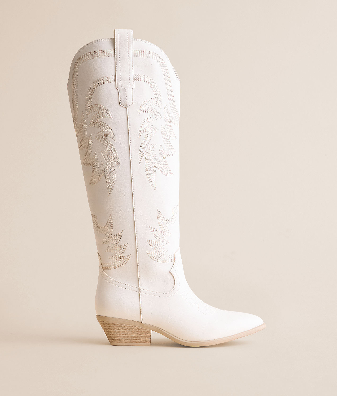 Muse & Co. Tall Western Boot - Women's Shoes in White | Buckle