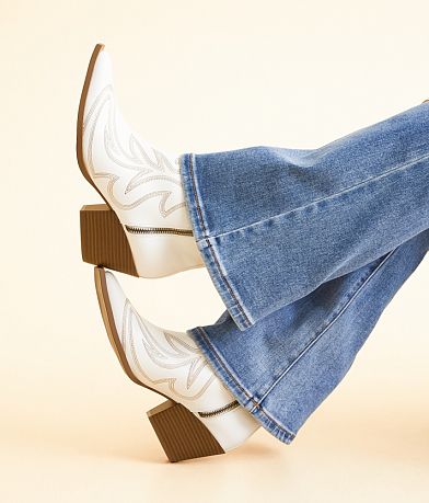 London Rag Faux Leather Western Ankle Boot misc detail 5 view