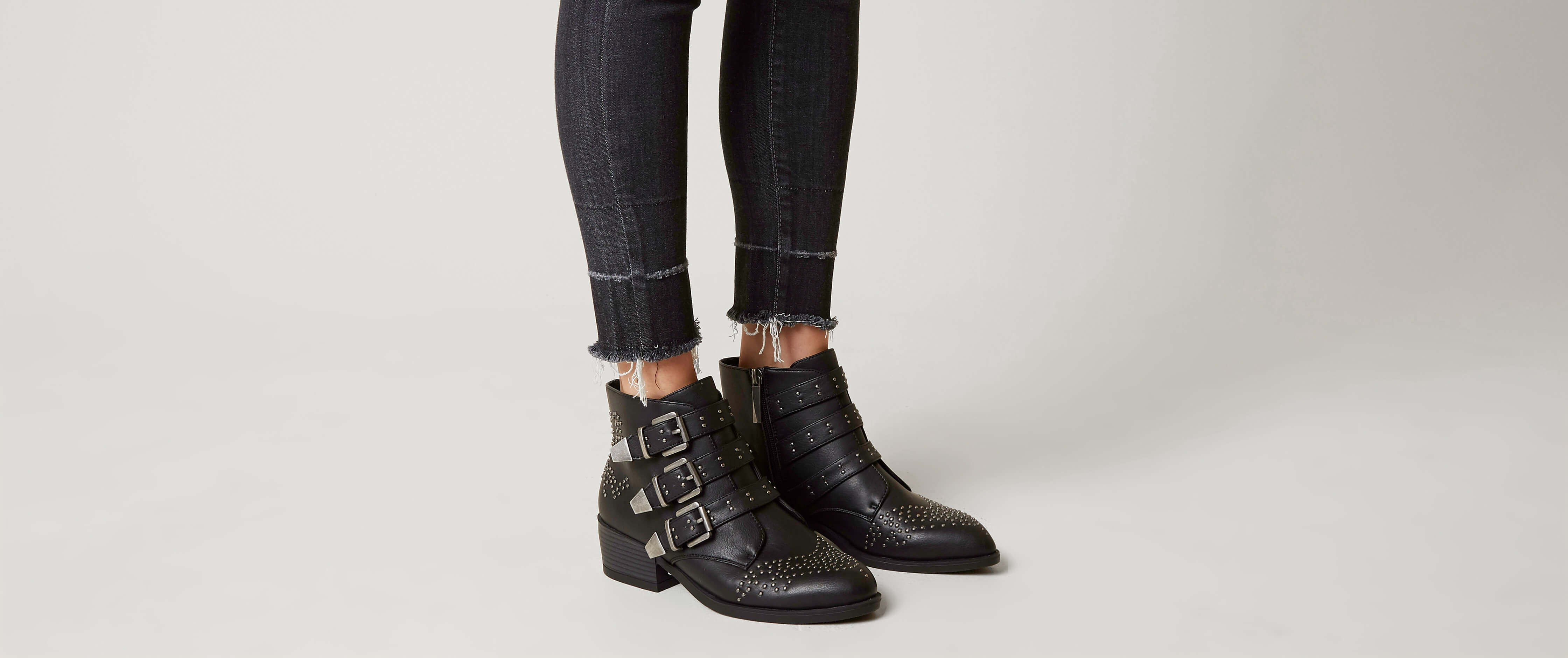 women's studded ankle boots uk