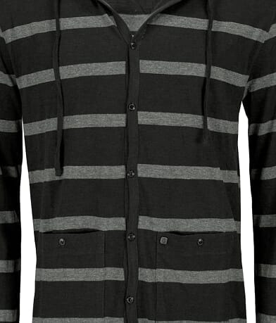 Volcom Exceed Hooded Cardigan FRONT_DETAIL