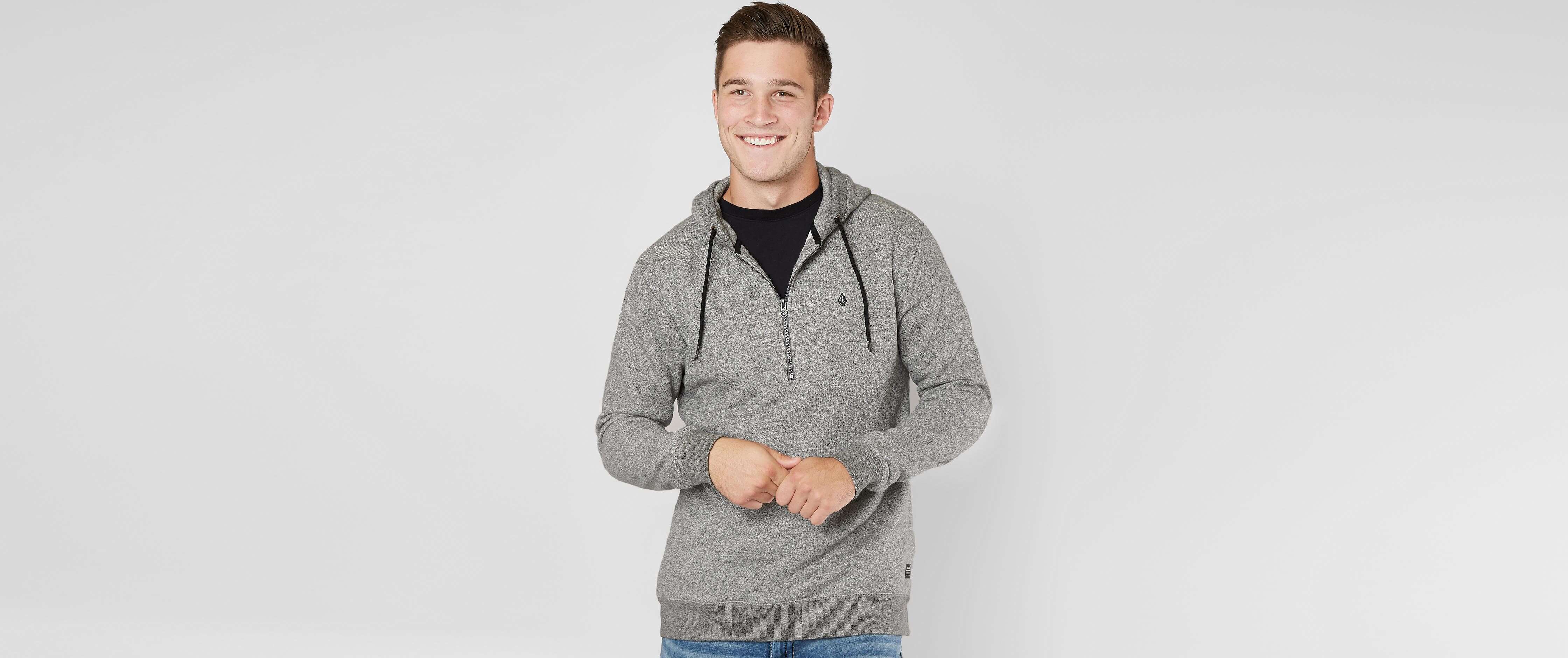 volcom hoodie grey