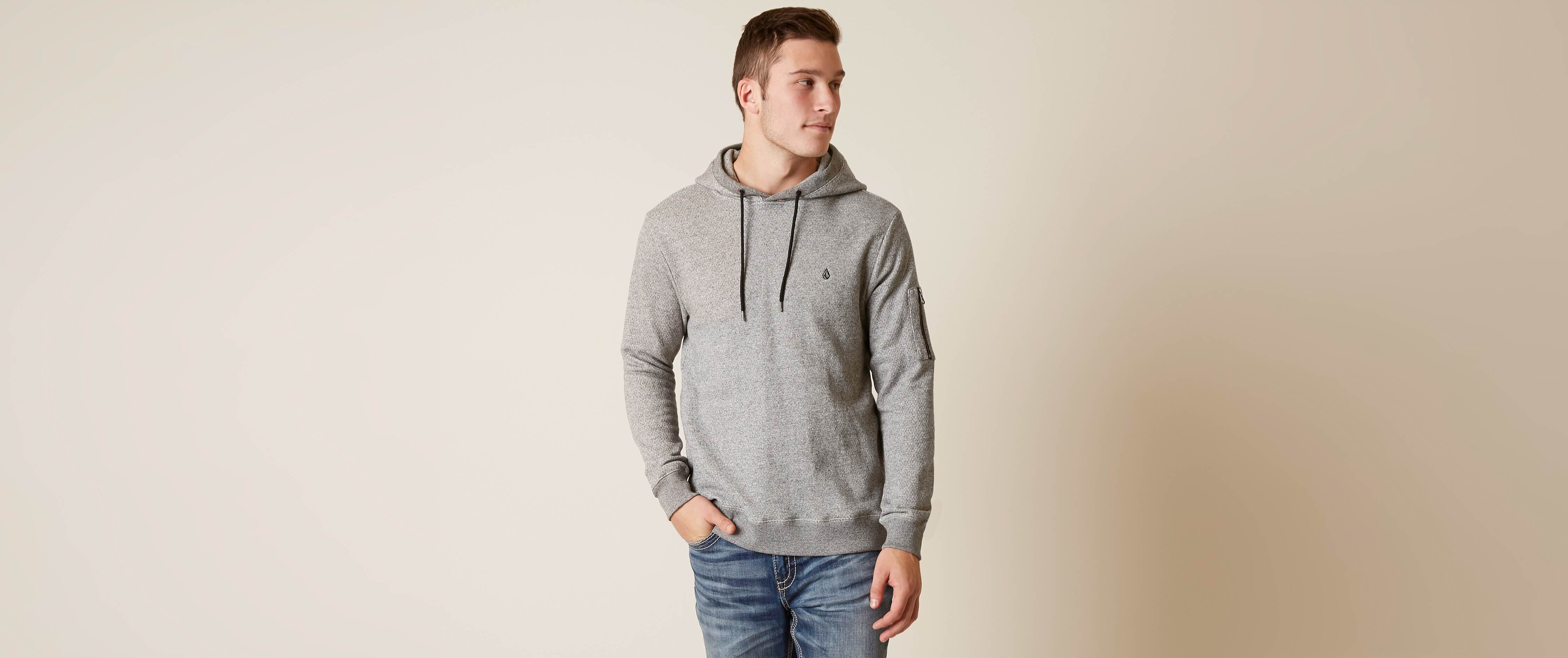 grey volcom hoodie