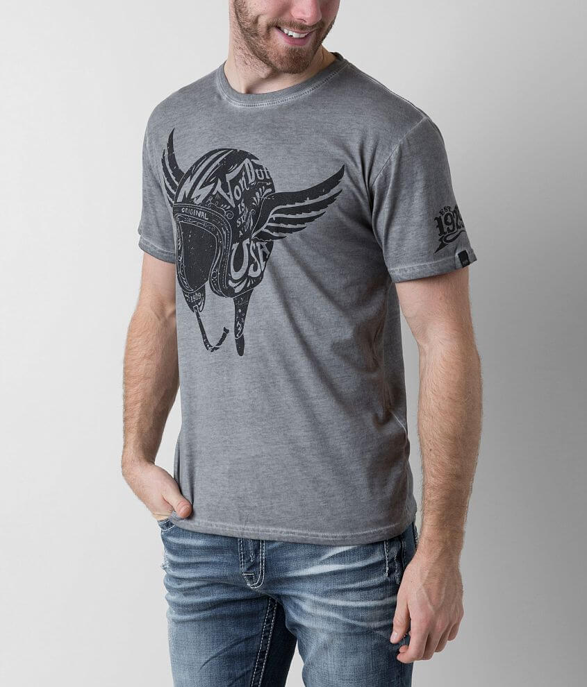 Von Dutch Helmet Wings T-Shirt front view