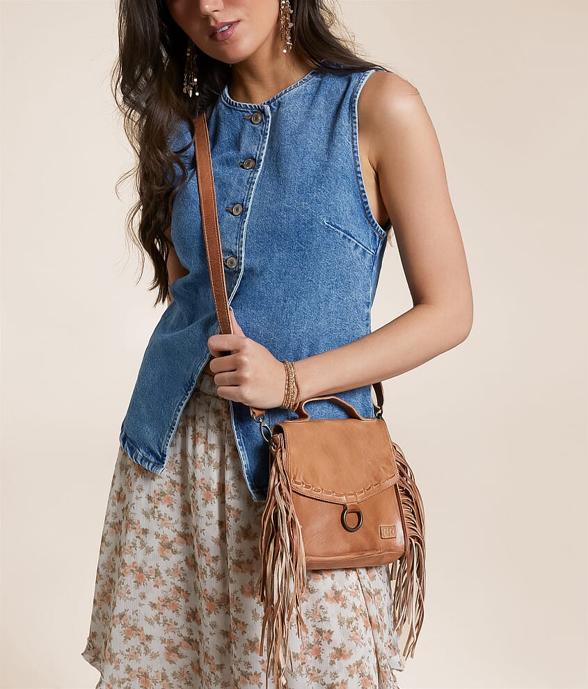 Hidden Leather Fringe Crossbody Purse - thumbnail 5