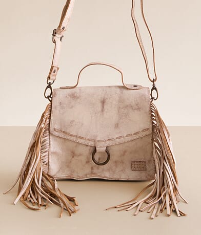 Bed Stu Hidden Leather Fringe Crossbody Purse front view