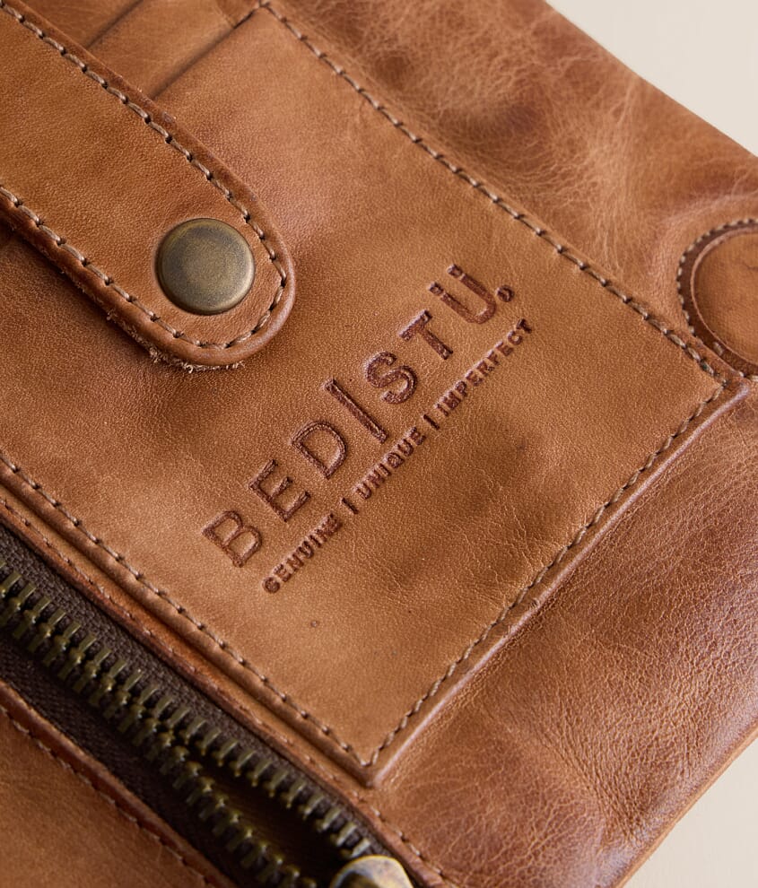 Cadence Embossed Leather Crossbody Purse