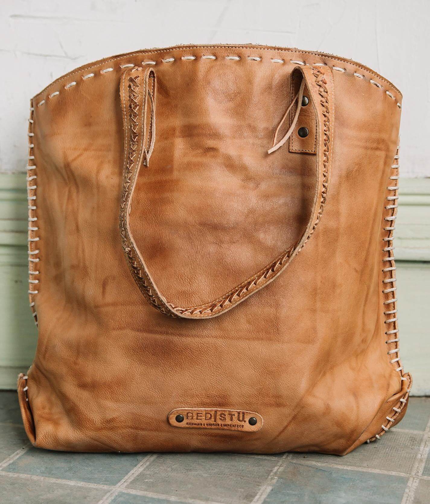 tan leather handbag