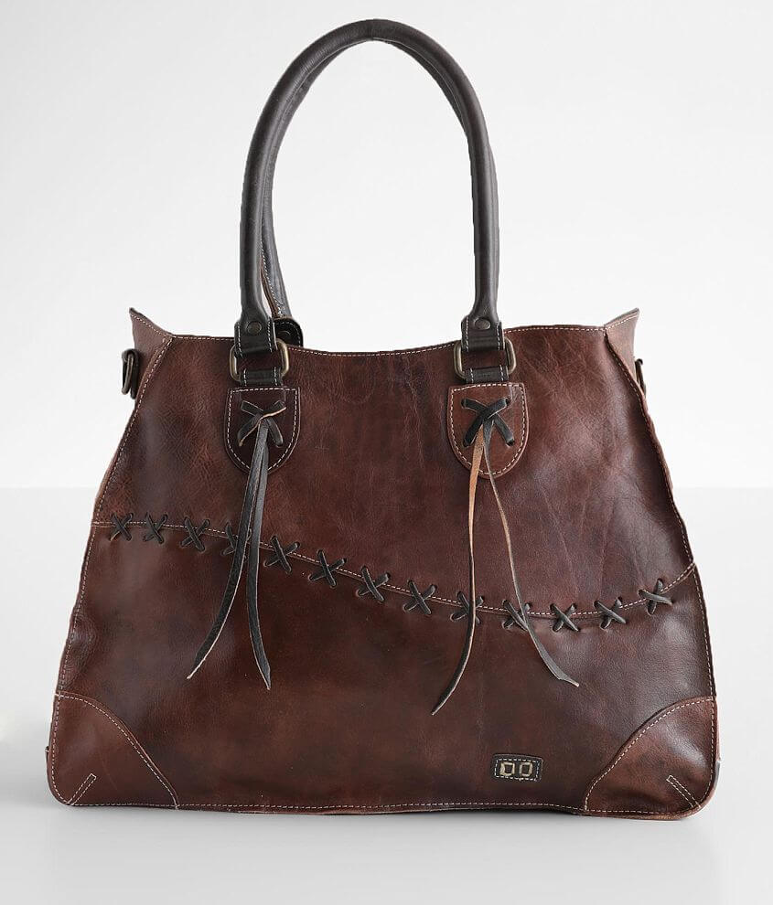 Bed Stu Bruna Whipstitch Leather Tote front view