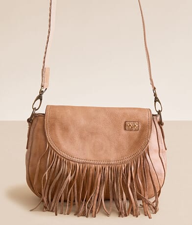 Bed Stu Eastend Leather Fringe Crossbody Purse front view