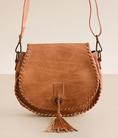 Bed Stu Half Moon Leather Purse front view