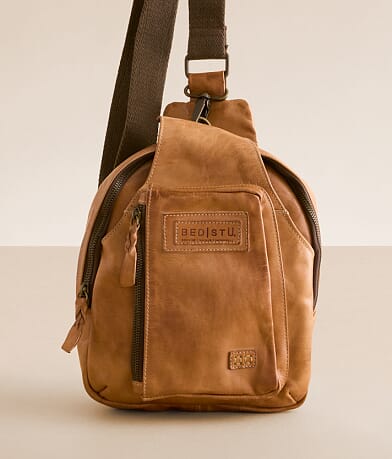 Bed Stu Beau Leather Sling Backpack front view