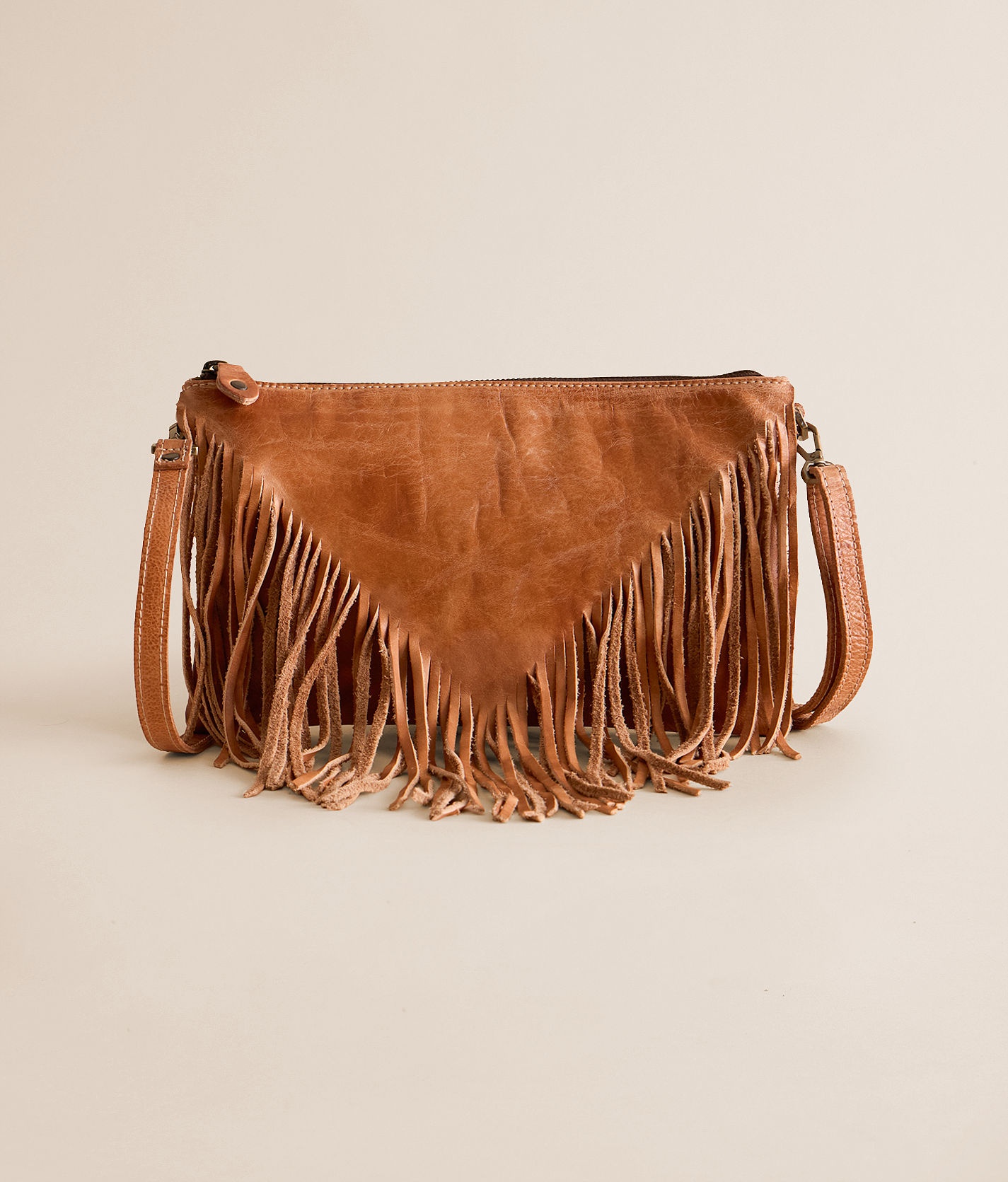 Bed Stu Silverrock Leather Fringe Crossbody Purse - Women's Bags