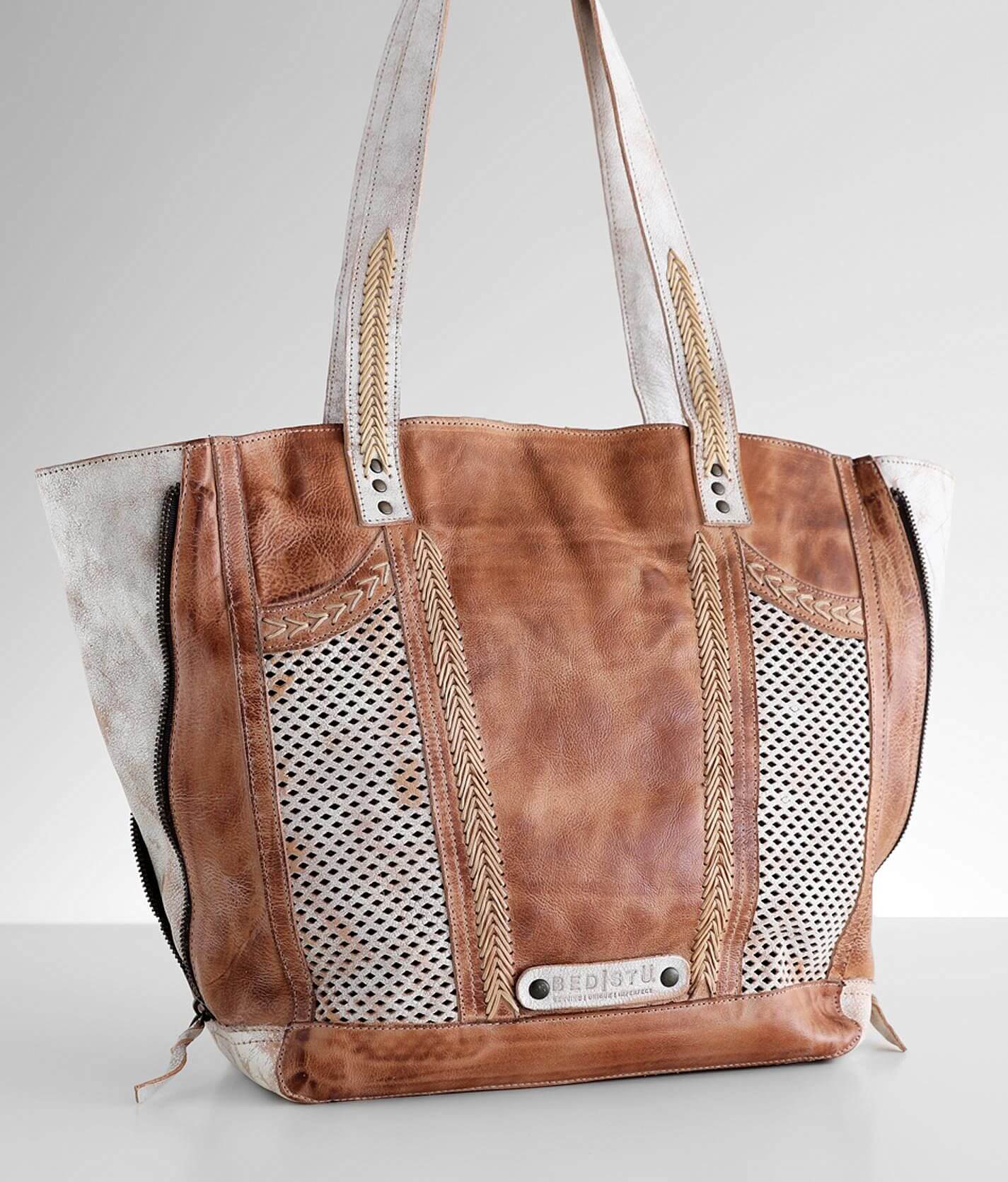 Annie Leather Tote - Brown In Miel Rustic Miel