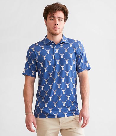 Waggle® Kentucky Buck Performance Polo front view