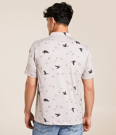 Waggle&#174; Loosey Goosey Performance Stretch Polo BACK