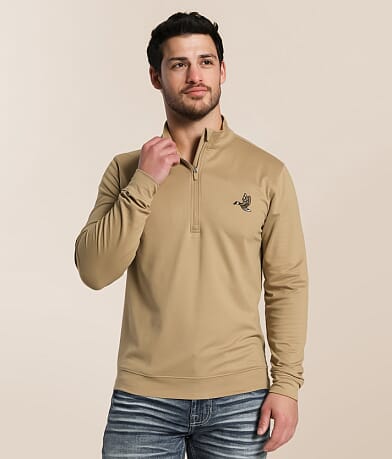 Waggle® Loosey Goosey Quarter Zip Pullover front view