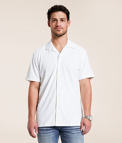 Johnny Q Textured Stretch Shirt front view