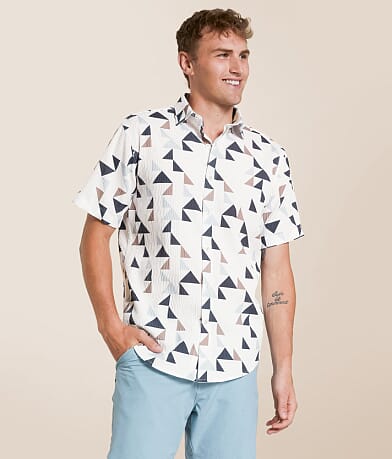 Johnny Q Textured Stretch Shirt front view