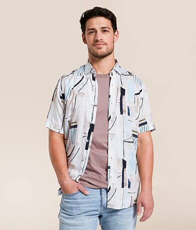 Johnny Q Abstract Shirt front view