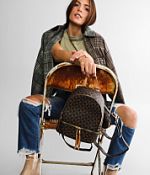 Tyler Rose Checkered Backpack - Women display picture 2