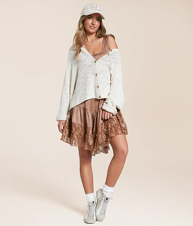 Tiered Lace Mini Dress thumbnail 2