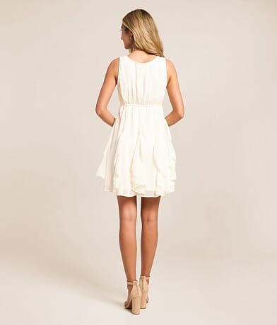 Chiffon Tiered Mini Dress thumbnail 2