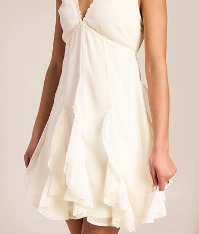 Chiffon Tiered Mini Dress thumbnail 3