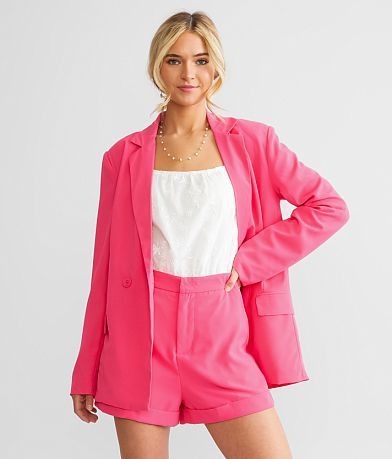 BaeVely Double Button Blazer FULL_LEFT_SIDE