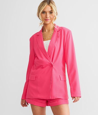 BaeVely Double Button Blazer FULL_RIGHT_SIDE