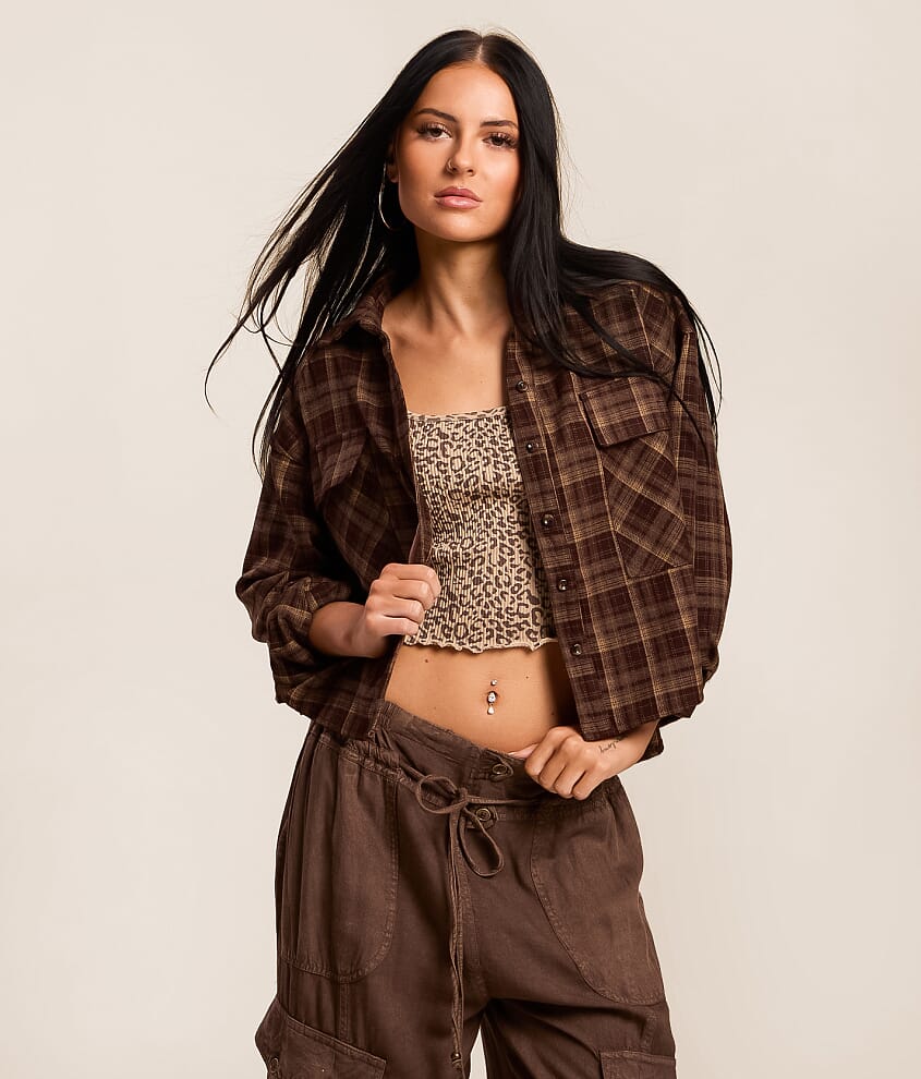 Plaid Cropped Shirt