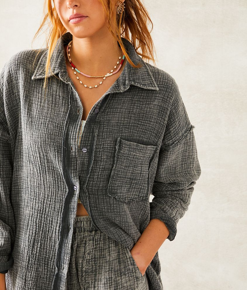 Textured Slouchy Shirt