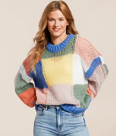Polagram Color Block Sweater front view