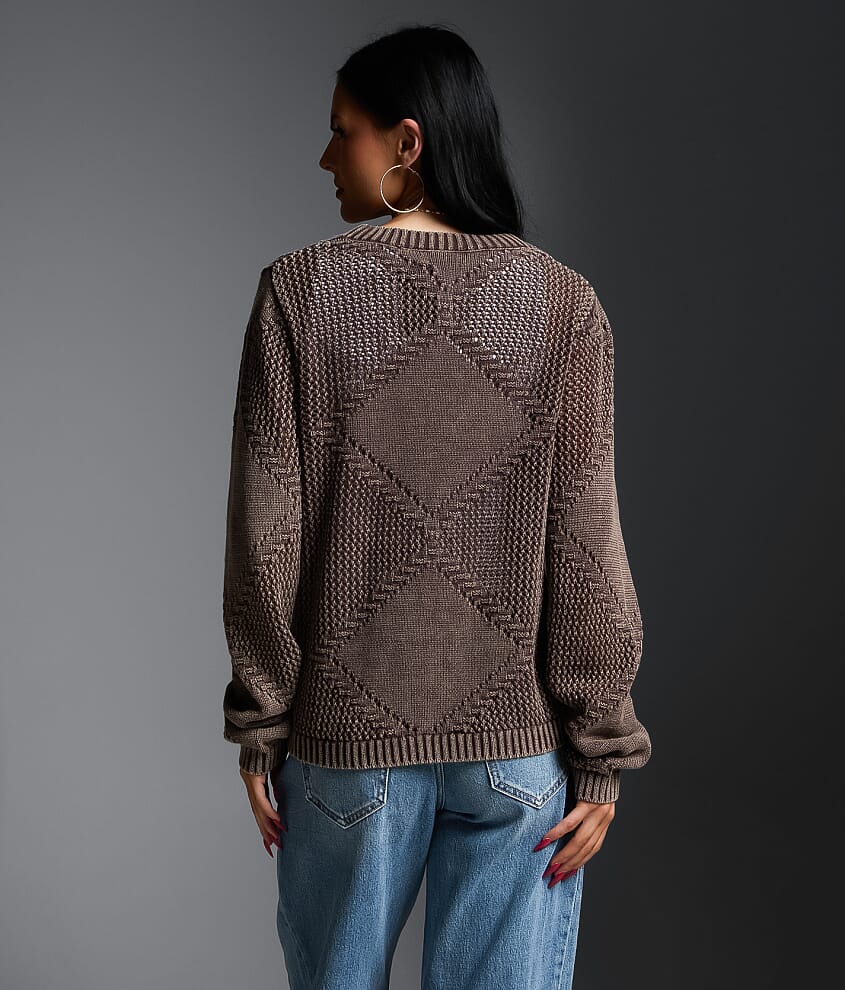 Refined Edit - Washed Cardigan Sweater