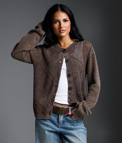 Refined Edit - Washed Cardigan Sweater